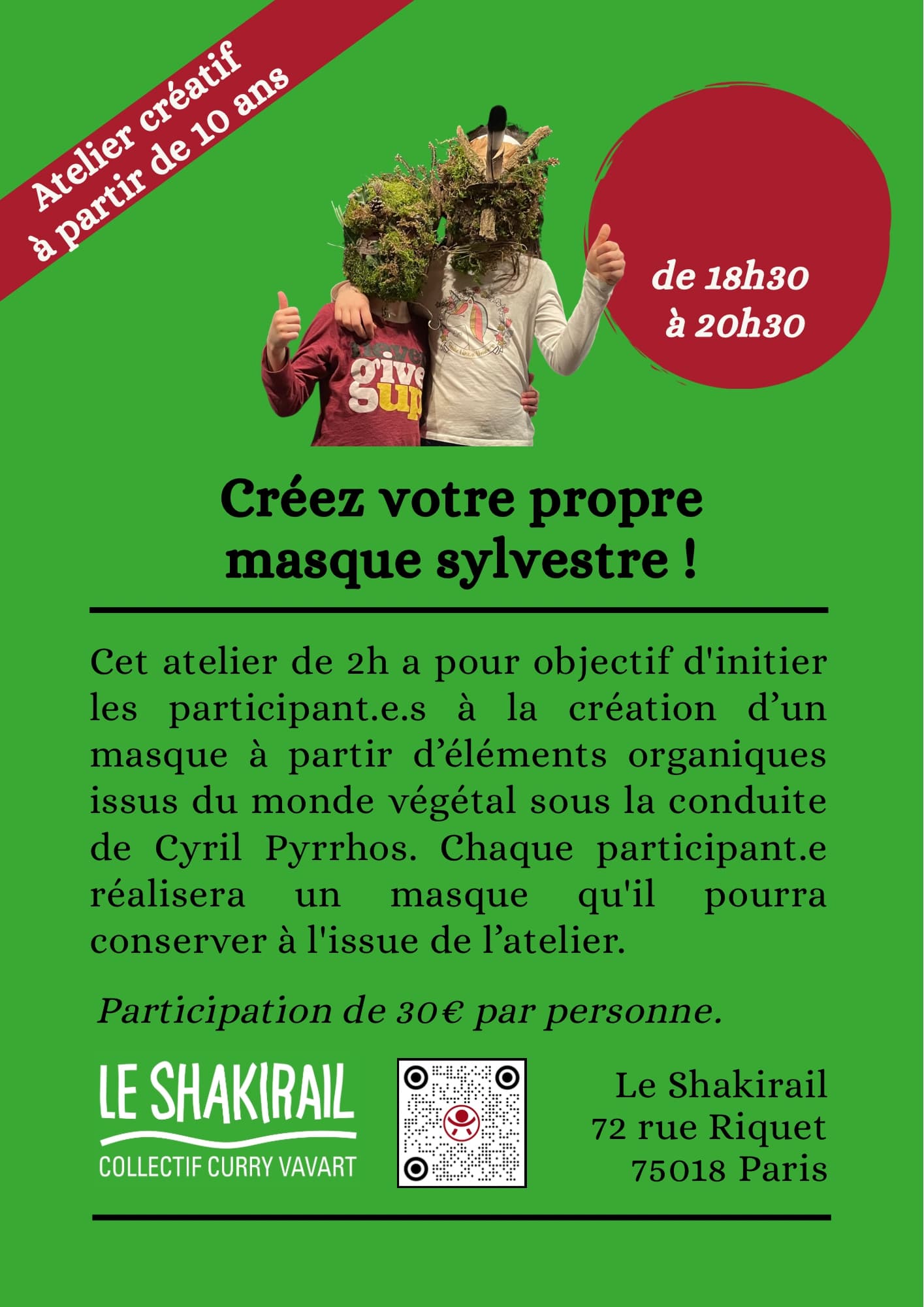 ATELIER – Création de masque