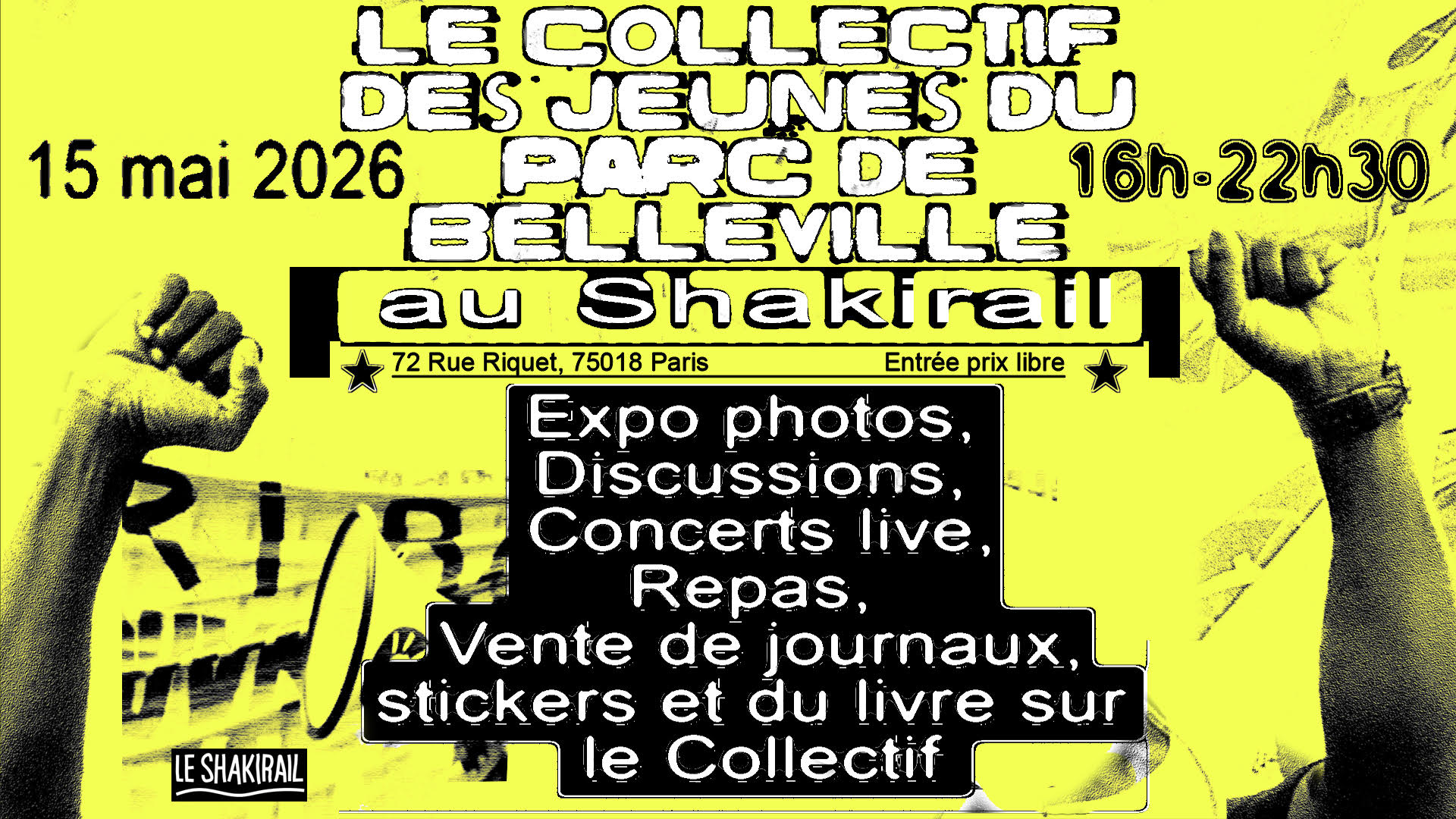 SOUTIEN – Collectif des jeunes du Parc de Belleville